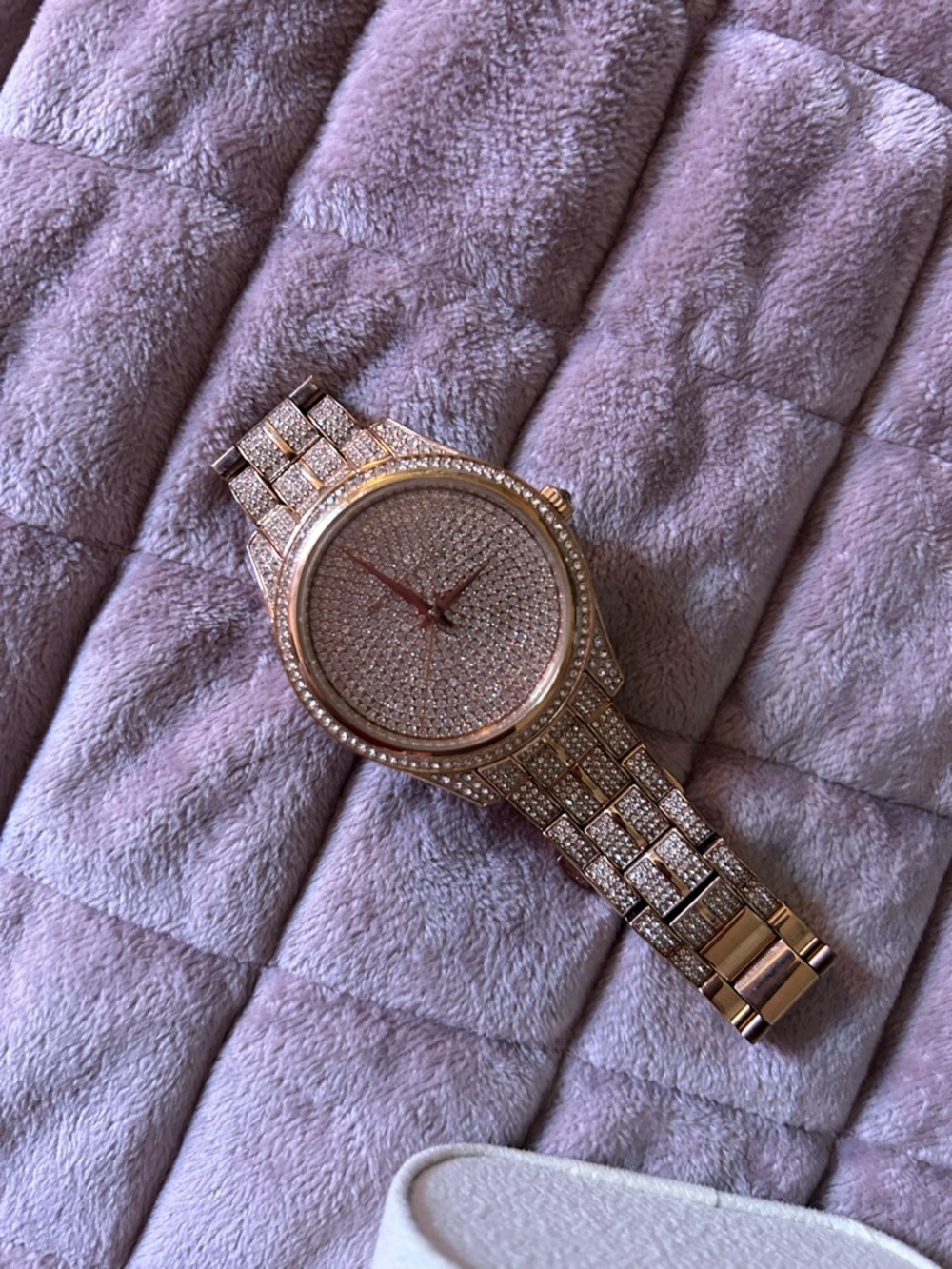 Michael Kors Rose Gold Crystal Pavé Bracelet Watch